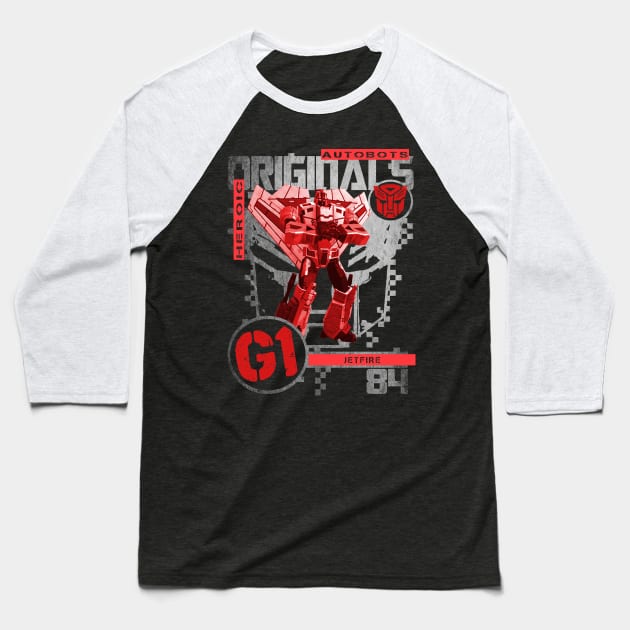 G1 Originals - Jetfire Baseball T-Shirt by CRD Branding